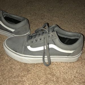 Womens gray old skool vans